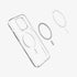 ACS04825 - iPhone 14 Pro Max Case Ultra Hybrid (MagFit) in white showing the back